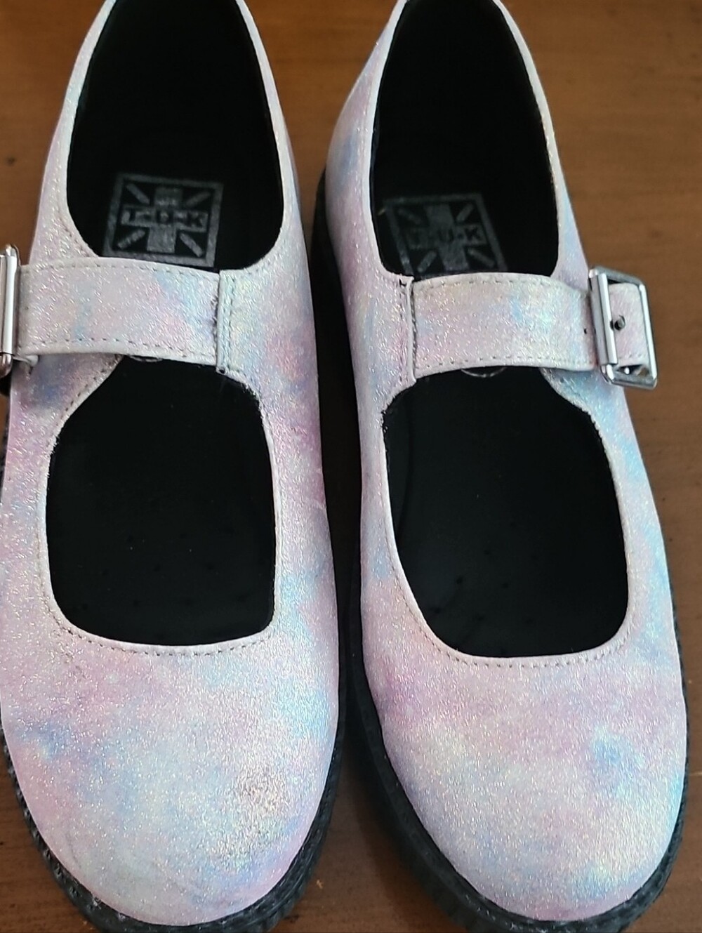 Tuk Iridescent Mary Janes